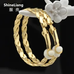Clip on Earrings for Women Ears don't need perforation Rubber cushion Not allergic Hot Shining circle Color preservation process
