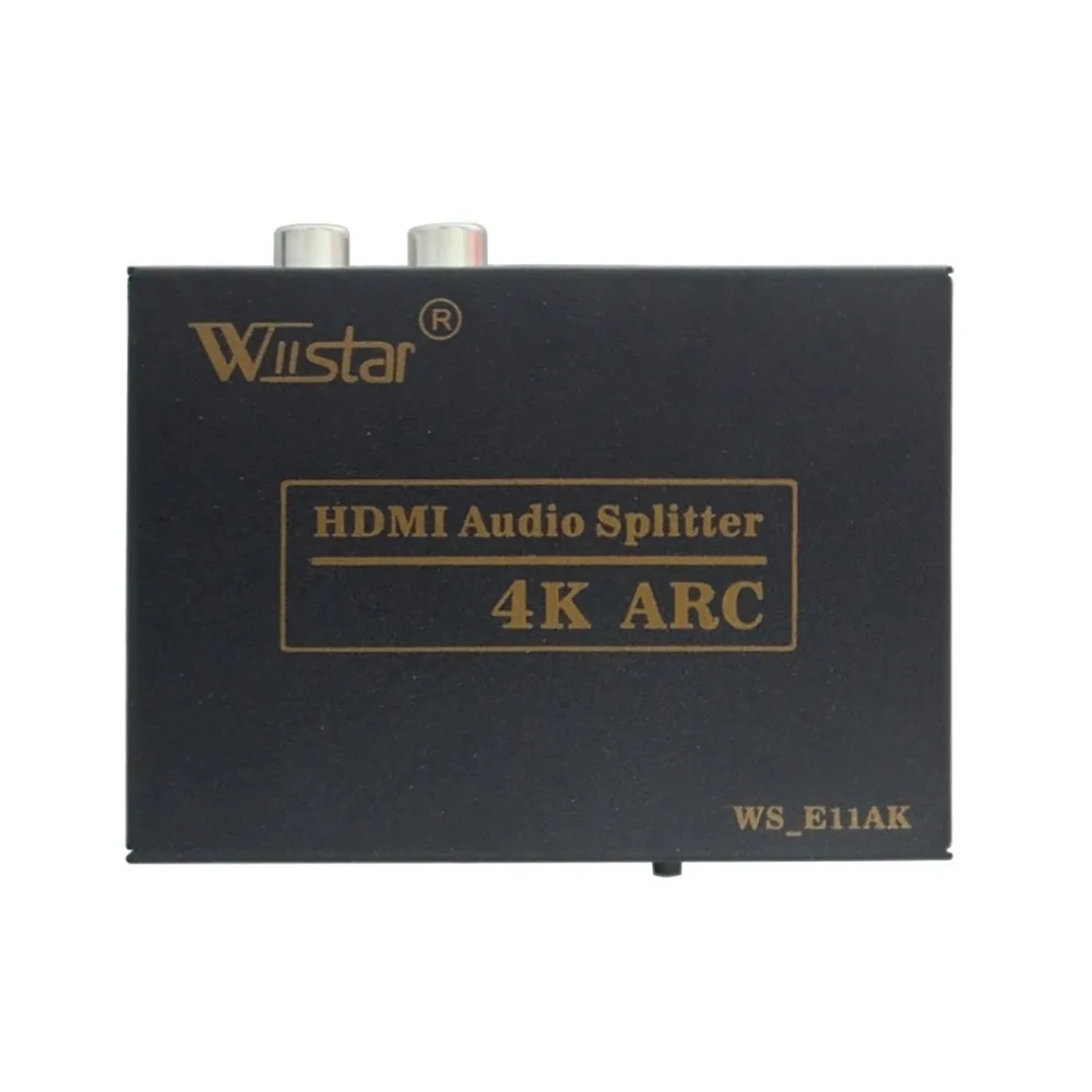 

Wiistar HDMI Audio Splitter HDMI to HDMI+SPDIF+L/R Audio HDMI Audio Video Extractor 4K ARC 2CH/5.1CH for PS4 DVD