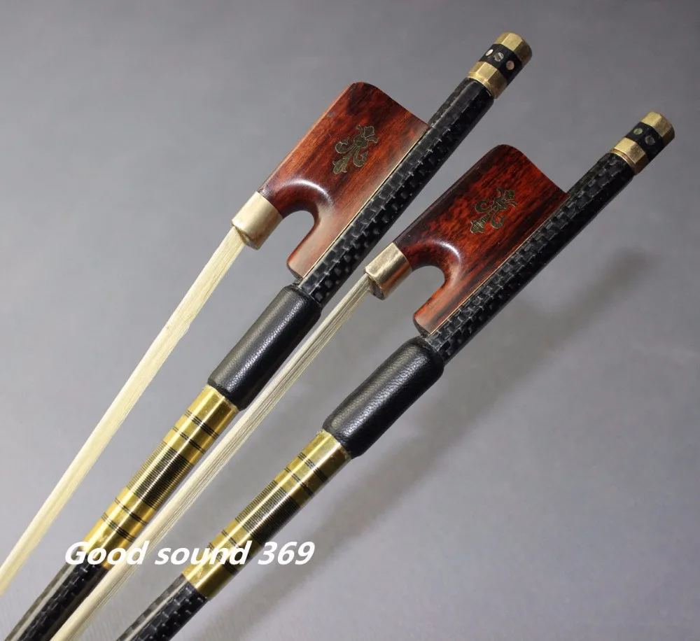 

1pcs Brand NEW PRO light carbon fiber 4/4 cello bow copper parts snake wood frog