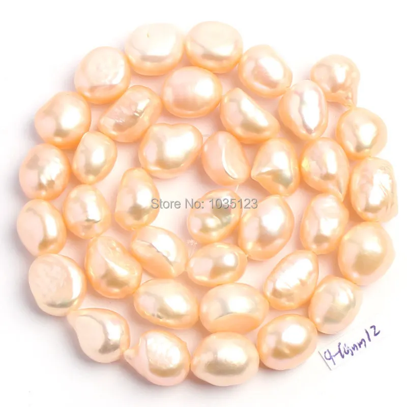 Natural 6 Color 9-10mm Multicolor Freshwater Pearl Irregular Shape Loose Beads Strand 14