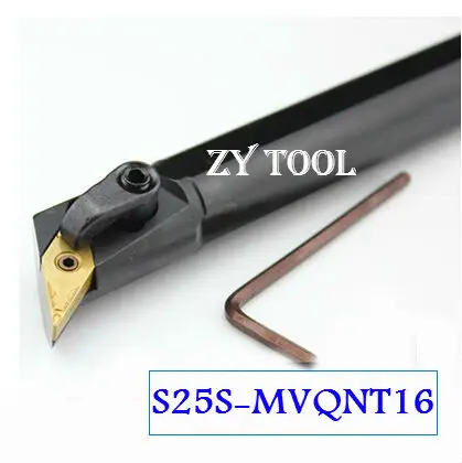 S25S-MVQNR16 25mm Lathe Cutting Tools CNC Turning Tool Lathe Machine Tools Internal Metal Lathe Tool Boring Bar Type MVQNR/L