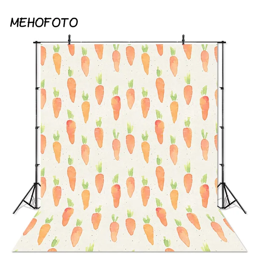 Newborn Photography Backdrop Carrot Pattern Baby Background Backdrops for Photobooth Photo Studio Props