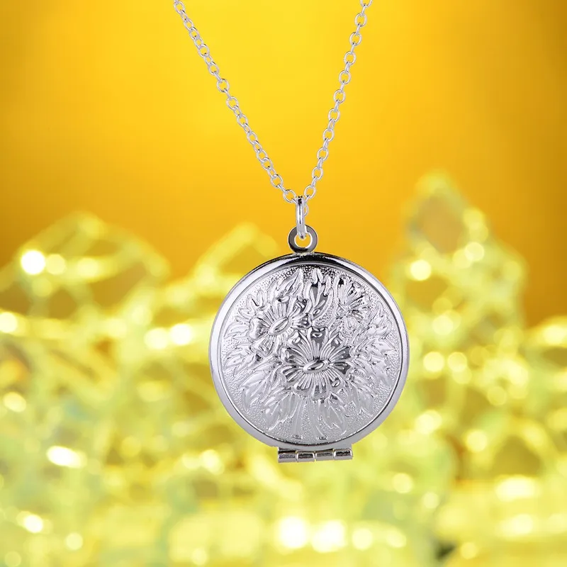 silver plated Necklace 925 jewelry silver Pandant Fashion Jewelry LATLORLF