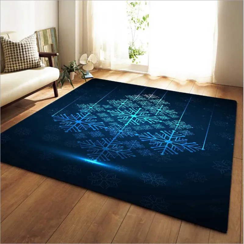 

snowflake pattern print Carpet For living room large Area Soft Rug Child Baby bedroom Game Crawl Mats/Carpet Home Decor Rugs