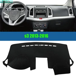 Car Dashboard Avoid Light Pad Instrument Platform Desk Cover Mats Carpets Car Accessories for JAC S3 JS3 SEI 3 2014 2015 2016