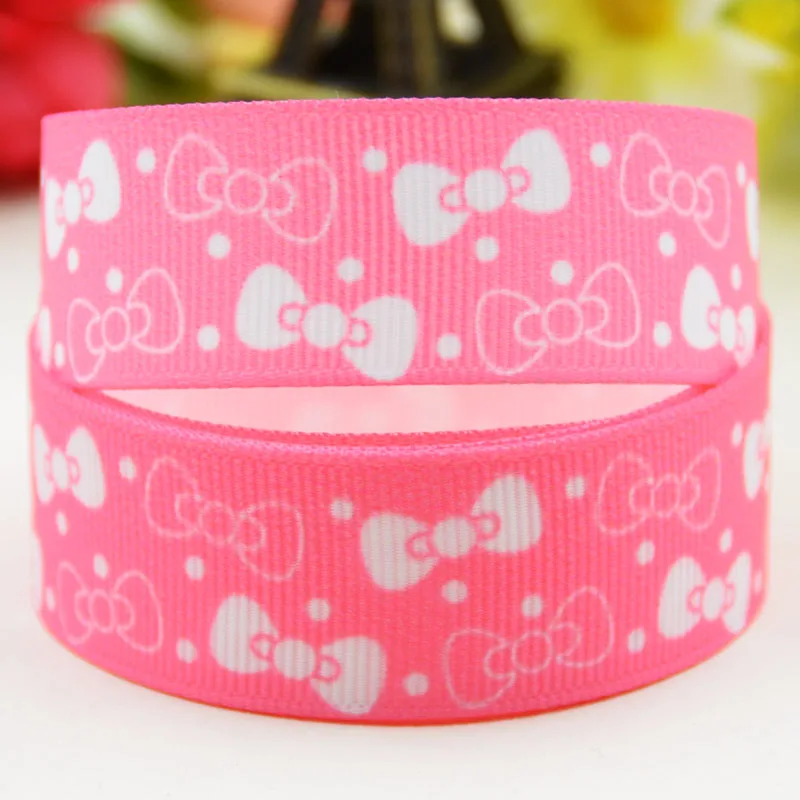 

7/8'' 22mm,1" 25mm,1-1/2" 38mm,3" 75mm Bowknot Cartoon Character printed Grosgrain Ribbon party decoration 10 Yards X-01832