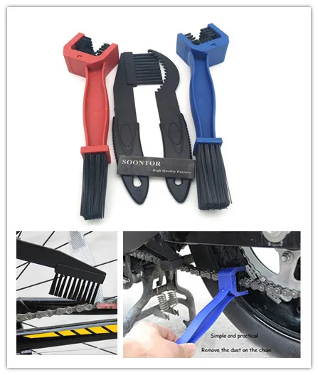 Motorcycle bike Chain Gear Dirt Remover Scrubber Cleaner Brush Tools For Aprilia DORSODURO 1200 750 FALCO SL1000