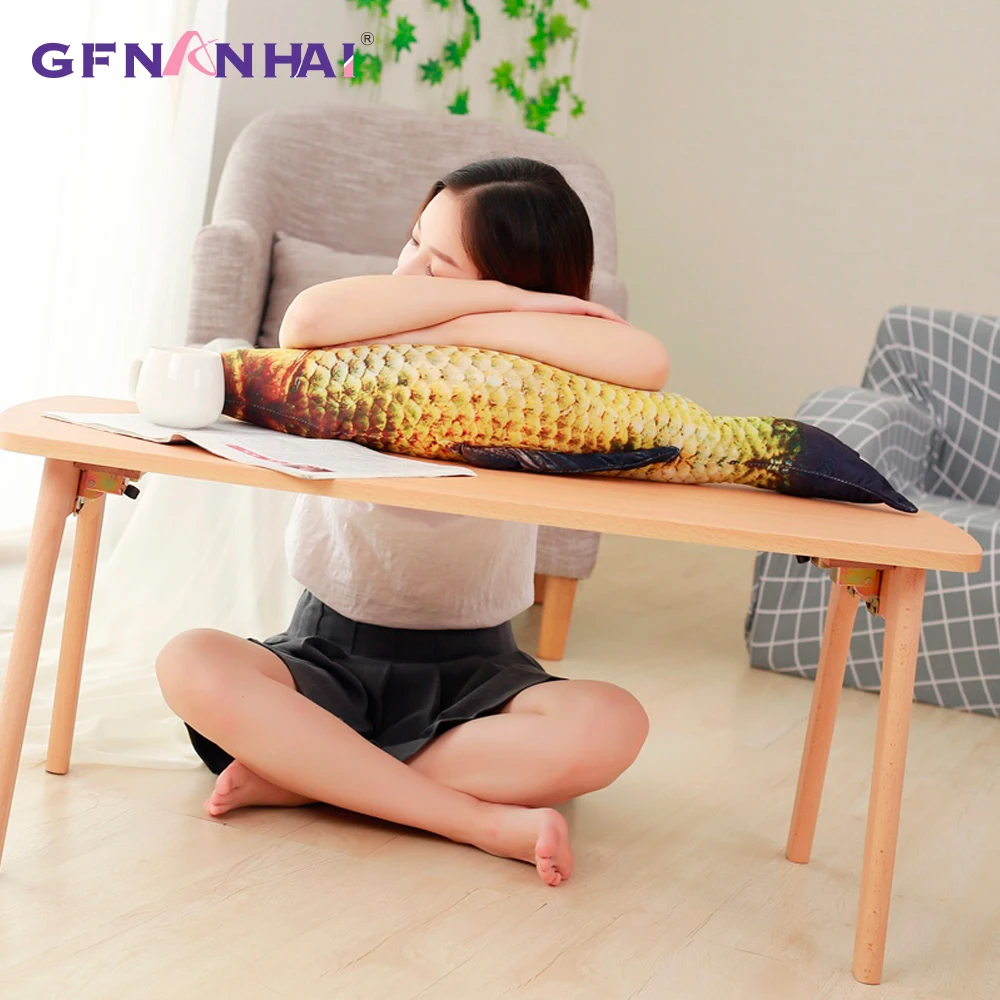 60/75/100/120cm 3D Simulation Carp Plush Toys Staffed Soft Animal Fish Plush Pillow Creative Sofa Pillow Cushion Gift Kids Toy