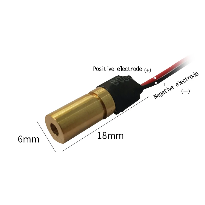 high quality 650nm 5mw red dot laser module Red laser diode diameter 6mm small size industrial class machine locator gun-sight