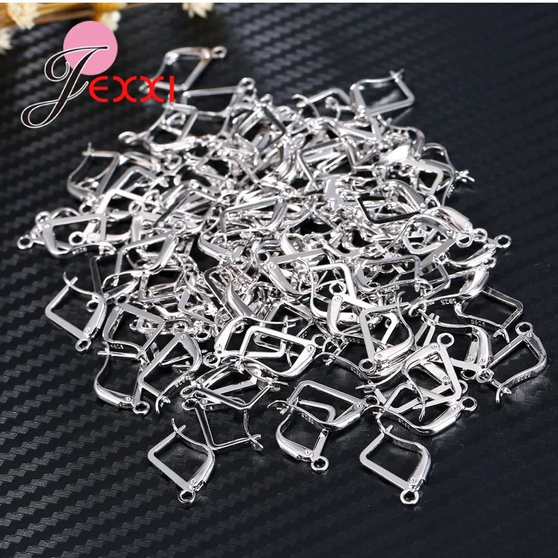 DIY Jewelry 925 Sterling Silver Clasp Earring Earrings Hooks Accessories Components Earrings Findings Connector