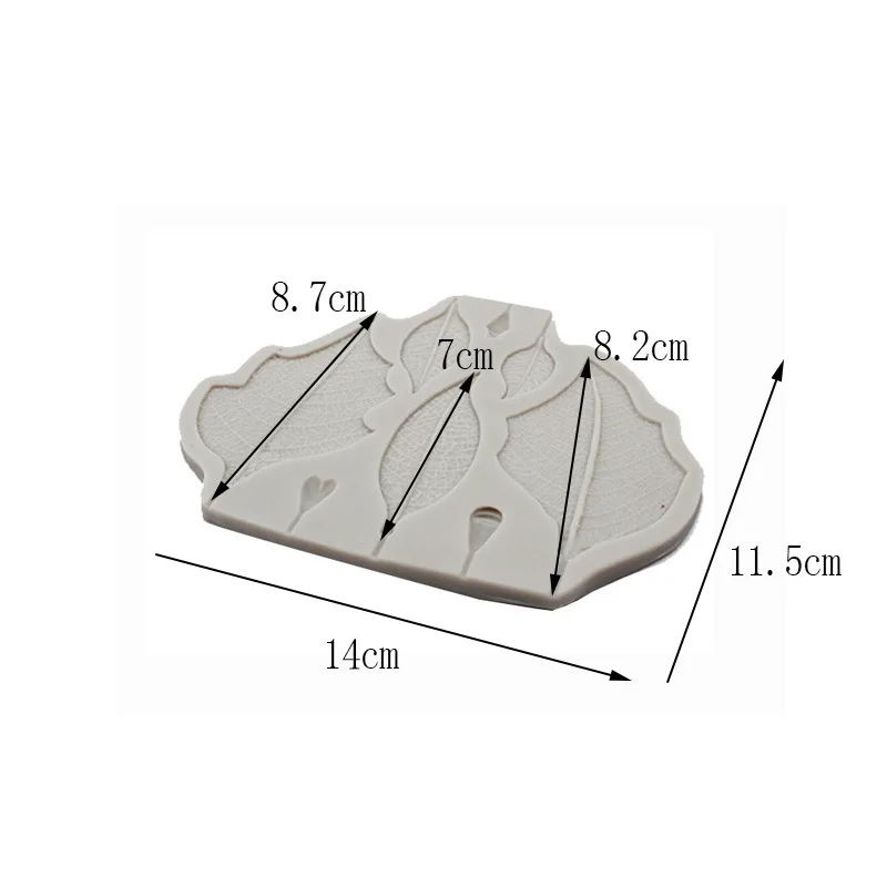 Diy Tree Flower Press Molding Foil Mold Silicone Mold Cake Decor Fondant Cake 3D Silicone Mould