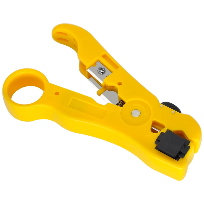 CNCOB Cable Wire Stripper Stripping Tools for UTP/STP RG59 RG6 RG7 RG11 Multi-functional Cutter Stripper