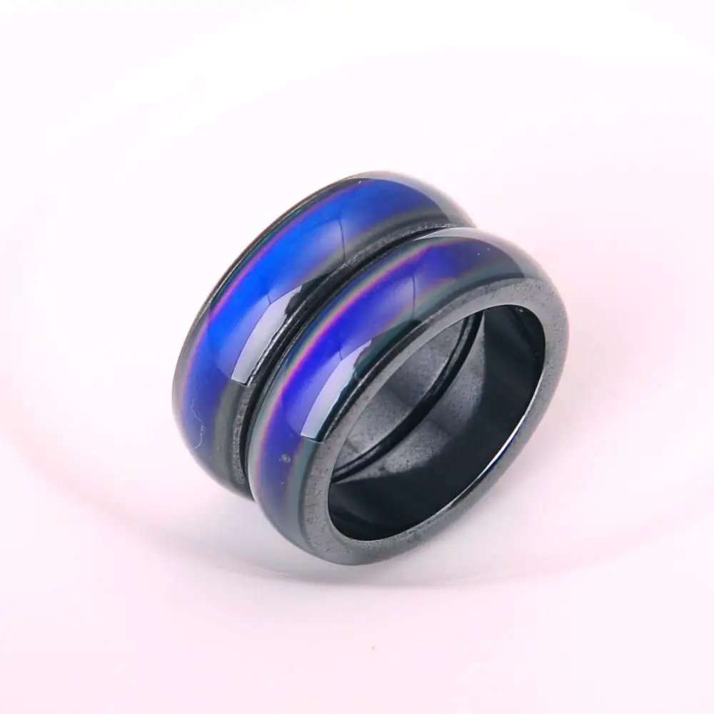 Hot Sales  Fashion Magnetic Hematite Rings For Women & Men 60PCS/lOT Magnetic Healing Mood Tracker Rings Exclusive Customization