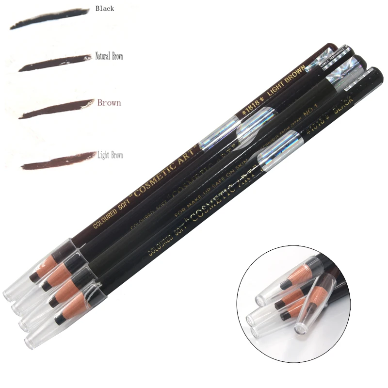 

High Qaulity 4colors Cosmetic different Waterproof tattoo Eyebrow Pencil for Eyebrow permanent makeup tattoo beauty Makeup Tool