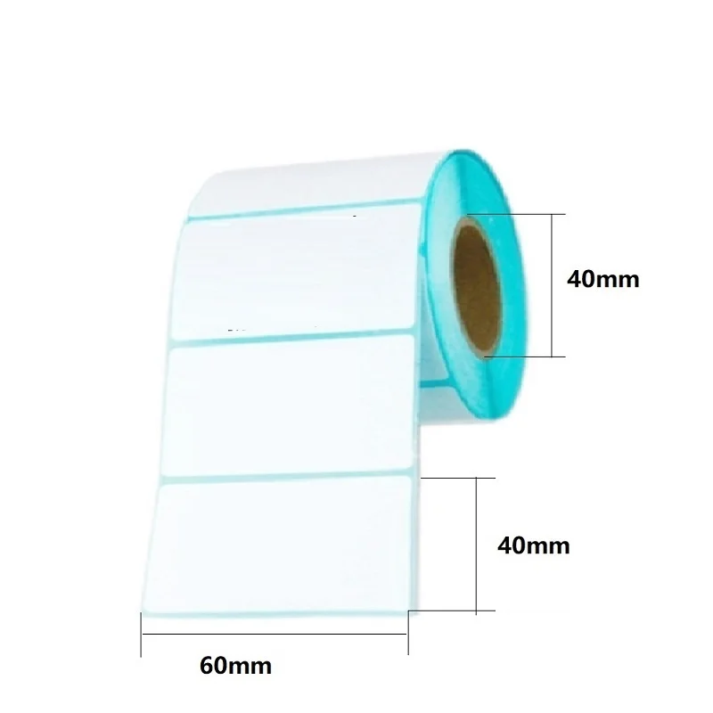 60mm X 40mm Thermal Label Adhesive Stickers 60*40*700pcs per roll Thermal Sensitive Adhesive Sticker Barcode Printer Labels