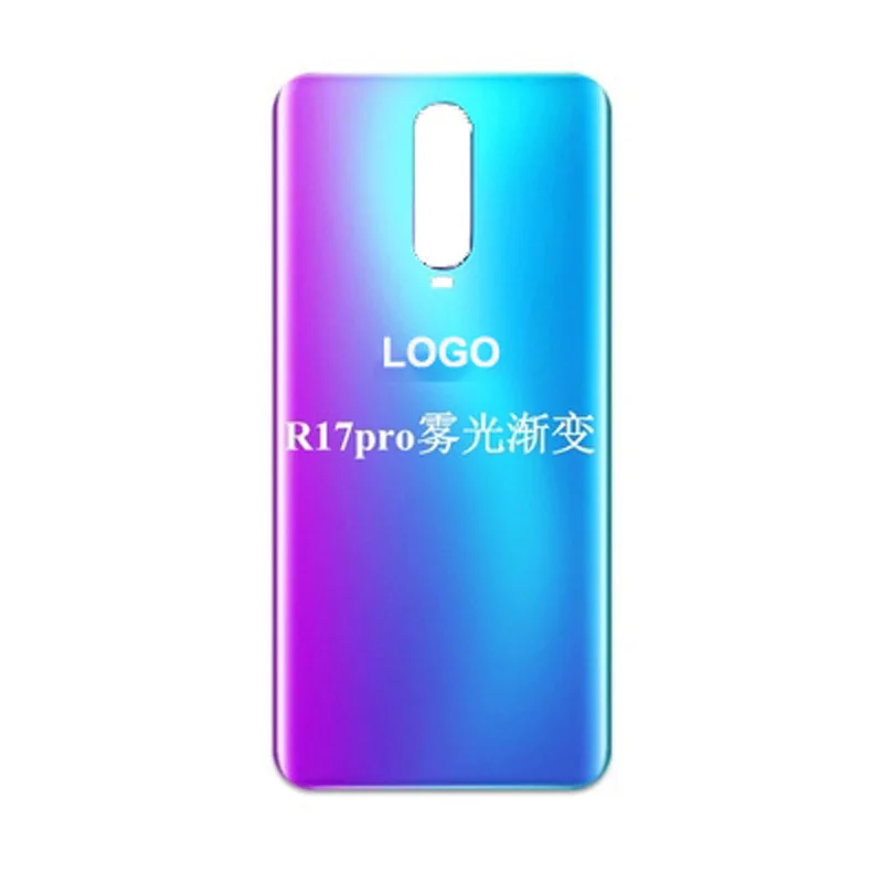 100%New Glass Battery Back Rear Cover Door Housing For OPPO R17 Pro Battery Cover repair For OPPO R17Pro back shell Replacement