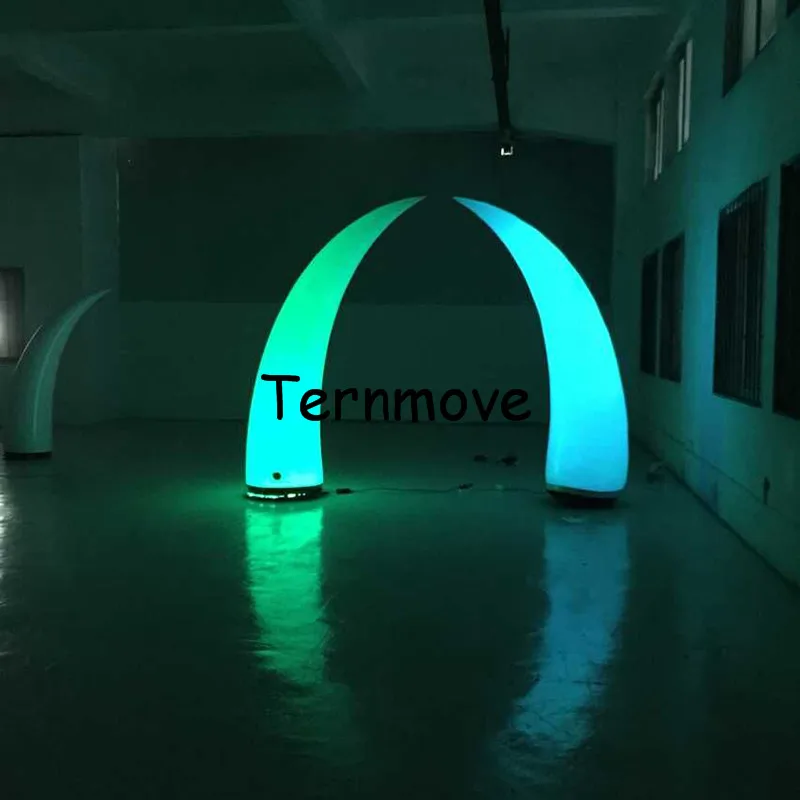 

inflatable tusk balloon party event decoration Inflatable LED Ivory Glowing in the Dark Lighted Tusk with Blower