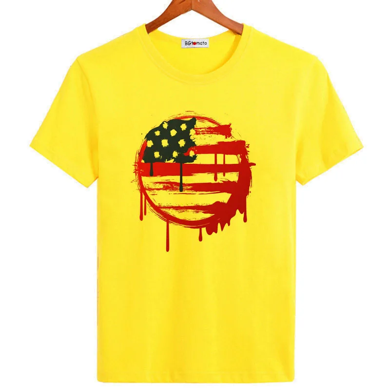 BGtomato 3D American Flag T-shirt per uomo Summer cool top camicie casual a maniche corte marca T-shirt comode di buona qualità