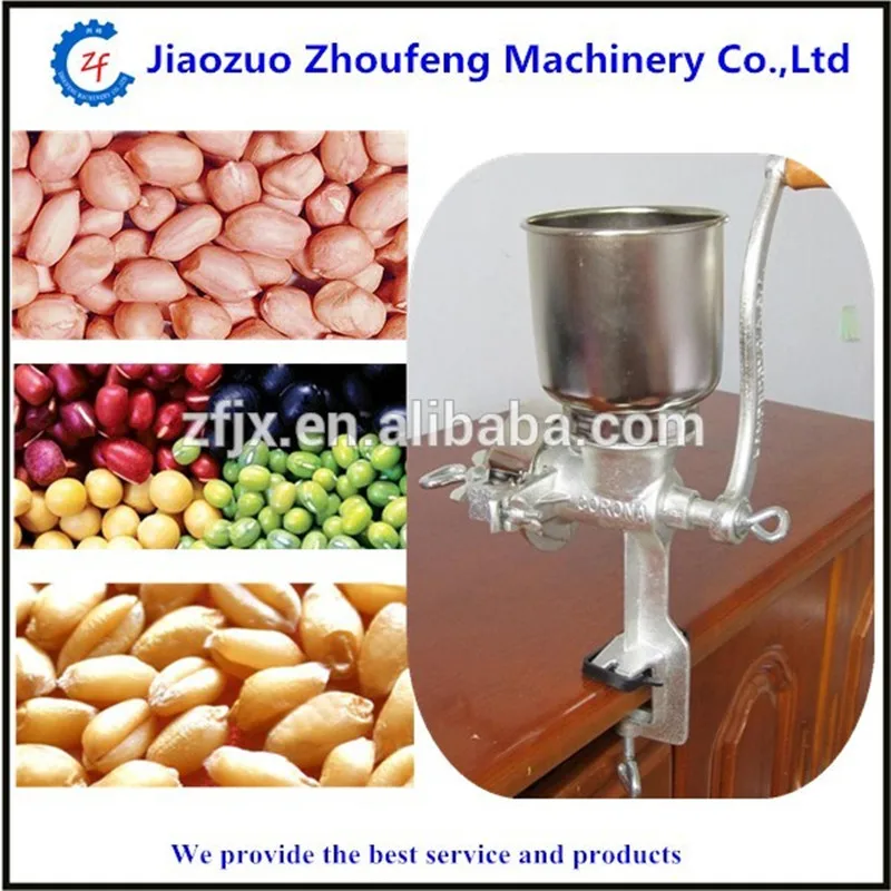 Manual poppy and grain seeds mill machine classical table top mounted corn nuts spice grinder  ZF