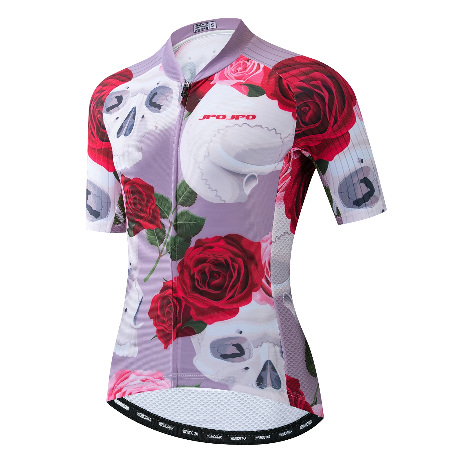 Summer 2021 Cycling Jersey Women Mtb Shirt Short Ropa Ciclismo Bicycle Clothing Quick Dry Bike Clothes Top Wear Red White Skull