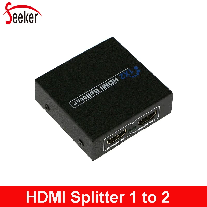 Nieuwe Hdmi Splitter 1 In 2 Out Schakelaar Versterker Dual Display 3D 4K Hdmi Adapter 1X2 Voor multimedia Video Audio Hdtv Hd Dvd PS3