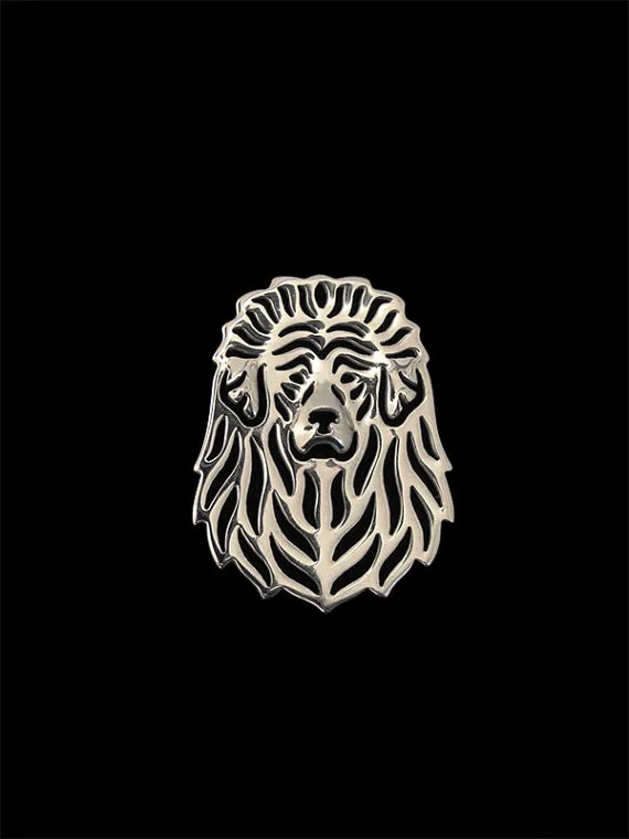 New Classic Animal Tibetan Mastiff Broche Gold Silver Color Designer Brooch For Men Overwatch Gift For Friend Father