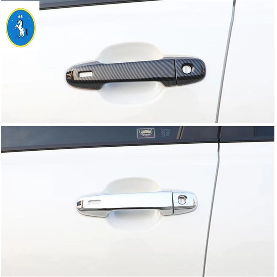 

Auto Accessory Front Door Pull Doorknob Handle / Bowl Cover Trim ABS Fit For Toyota C-HR CHR 2016 2017 2018 2019 2020 2021