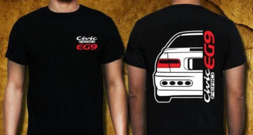 2019 Hot Sale 100% cotton New Classic Japanese car fans Civic Ferio EG9 Tee SHIRT