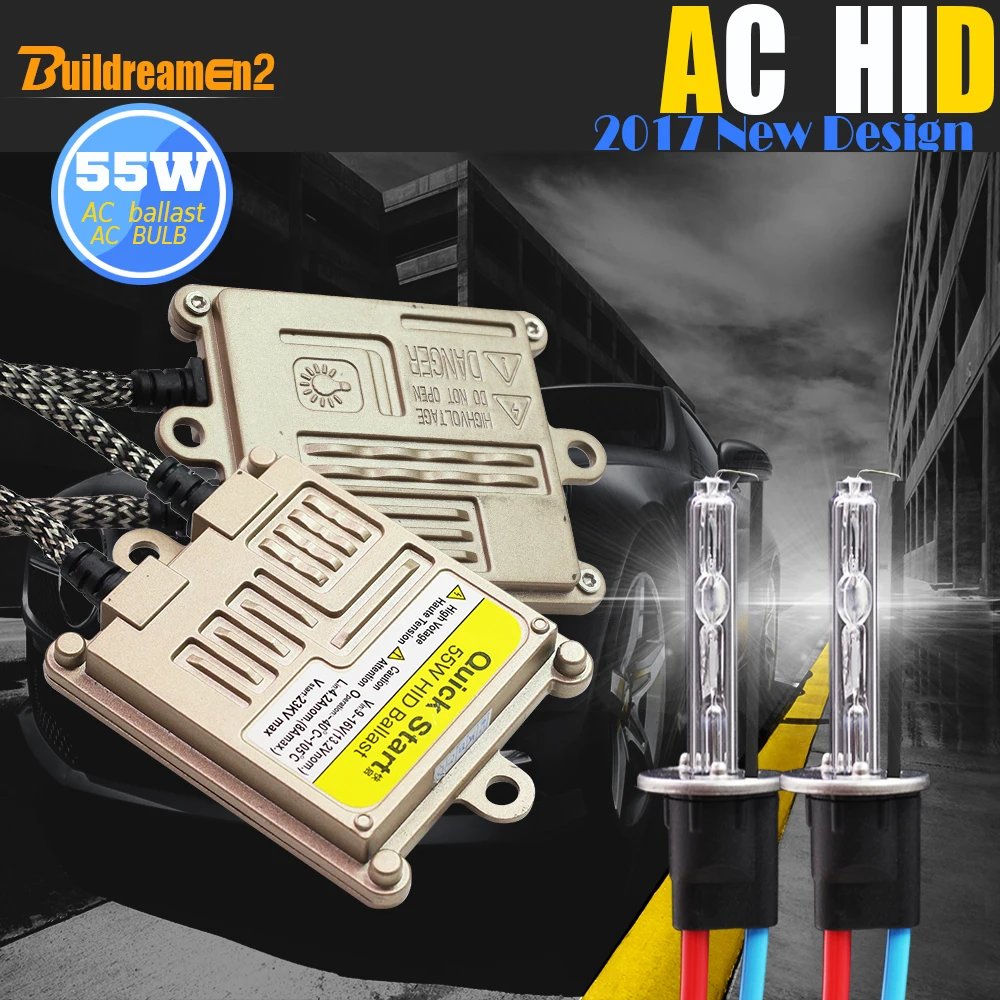 

Buildreamen 55W 9005 9006 880 881 H1 H3 H7 H8 H9 H11 9012 Auto HID Xenon Kit 4300K AC Ballast Bulb Car Light Headlight Fog Light