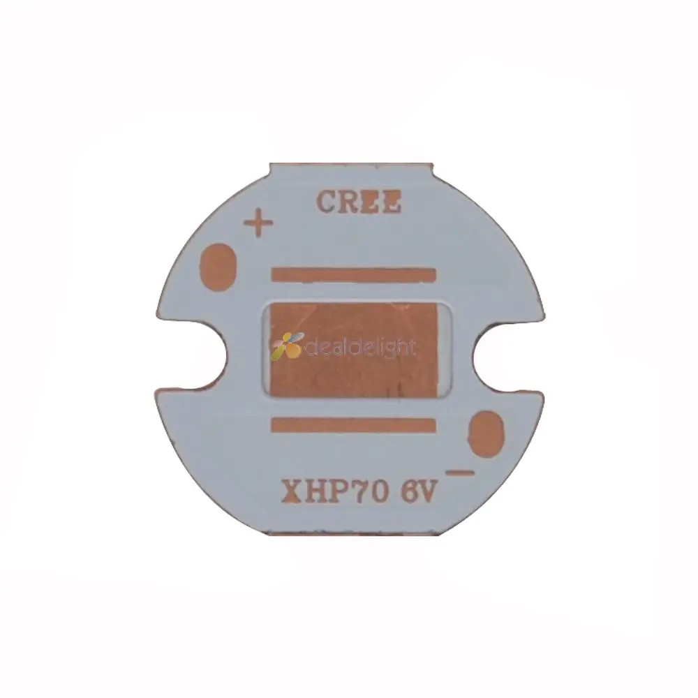 16mm 20mm Cooper PCB For Cree XPG XPG2 XPE XPE2 XML XML2 XHP50 XHP70 MKR led PCB 20mm x 1.6mm Copper Star PCB