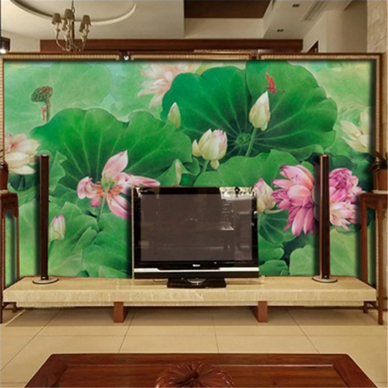 

beibehang Personalized custom living room TV wall Chinese classical mural sofa background wallpaper