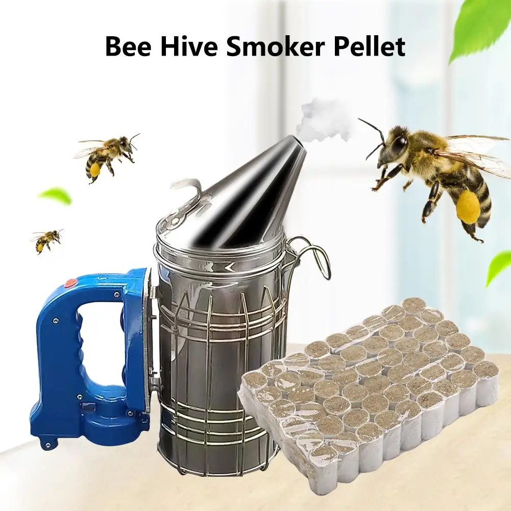 

54PCS Bee Hive Smoker Pellet Solid Beekeeping Tool Chinese Medicinal Herb Smoke Honey Produce Apiculture Bee-Specific