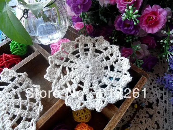 Frete grátis europeu zakka 20 pi/lot placemat rendas doilies com flor para decoração de casamento coaster cup pads como acessórios