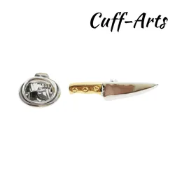Brooch Lapel Pin For Men Pins and Brooches Chefs Knift Lapel Pin Badge Jewelry Broche PIN de la solapa By Cuffarts P10172