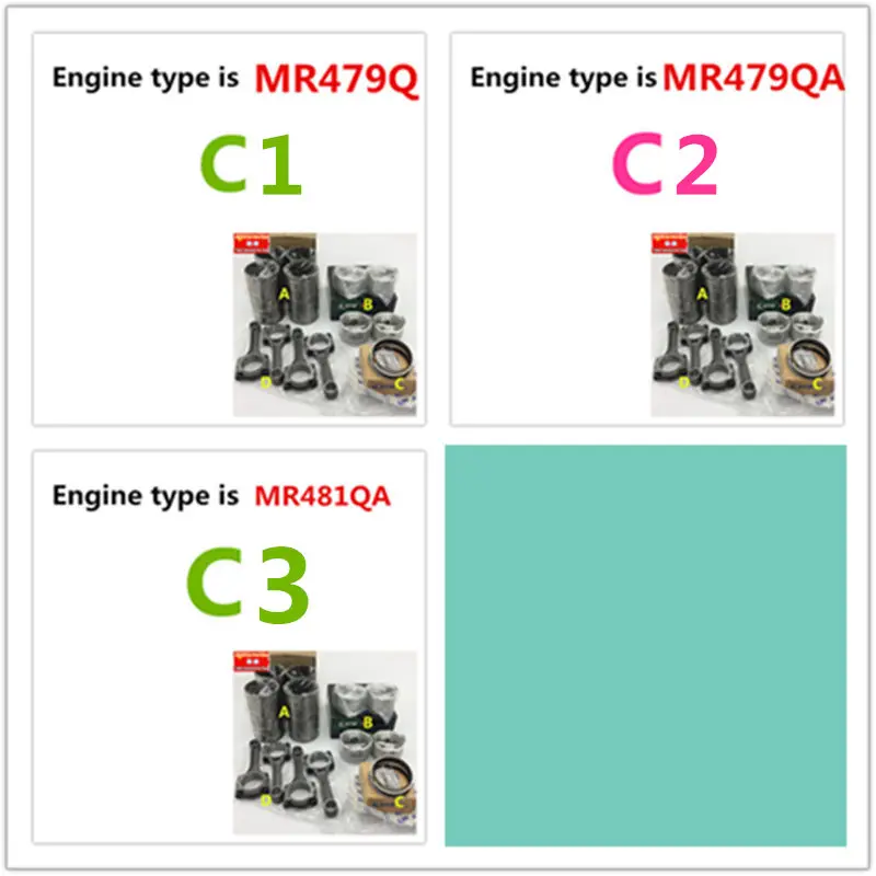 Car Engine Piston Ring Cylinder Liner Connecting Rod For Geely MK CK