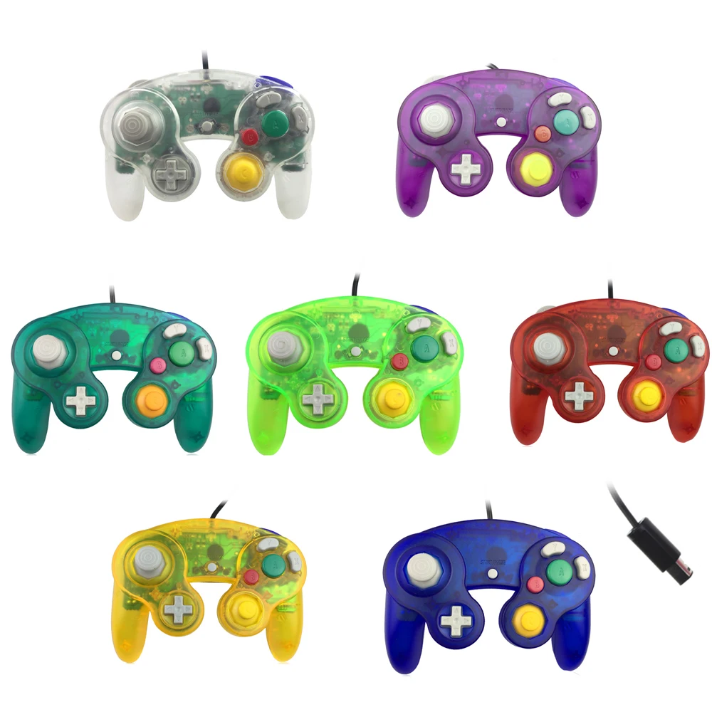 Wired Game Controller Gamepad  for NGC Joystick With One Button  for Game-Cube for W-i-i