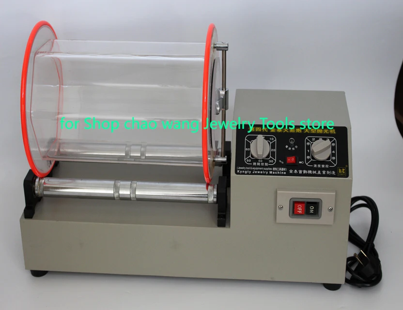 Big Rotary Mini Tumbler Surface Polisher Jewelry Polishing Finishing Machine Capacity 11kg