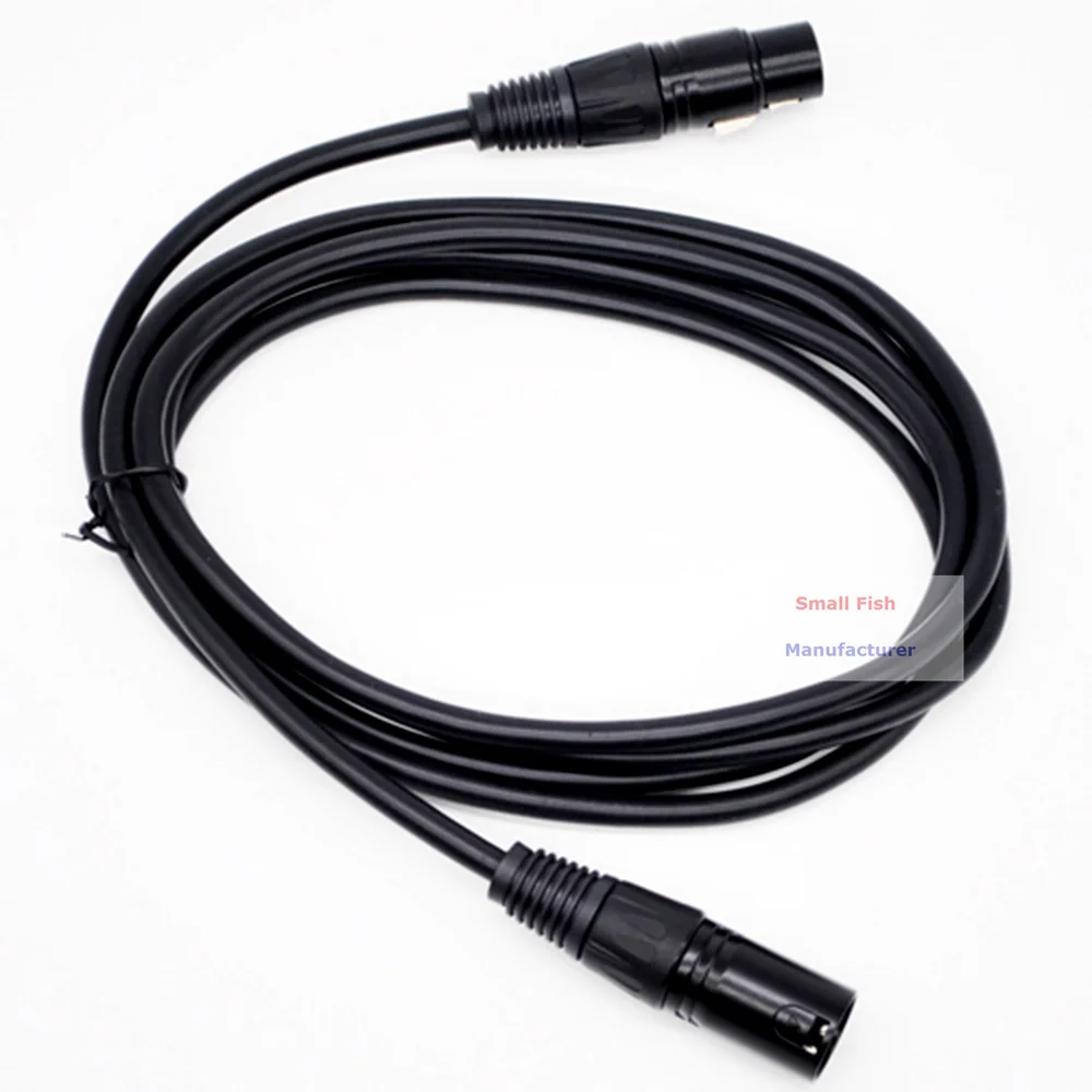 Cable de Audio de 2 metros de longitud, Cable de micrófono DMX, luz de escenario, Cable Par LED para amplificadores DMX, luz de discoteca, luz de cabeza móvil