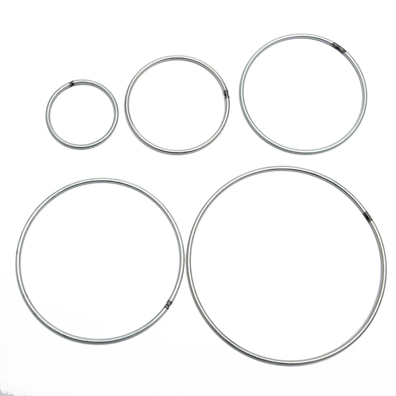 10pcs 35-200mm Dream Catcher Reve Circle Rings Findings Hanging Round cercle metal pour attrape reve Net Jewelry DIY