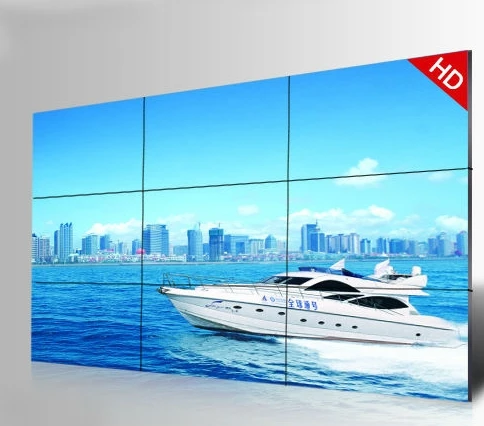 超狭ベゼル55インチ3x3 LED,フルHD LCDビデオウォール,高輝度広告,3x3