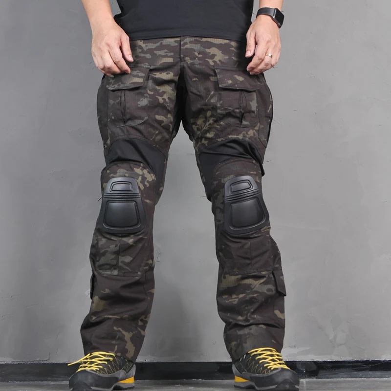 Emerson gear G3 Pantaloni con ginocchiere Combattimento tattico airsoft Pantaloni EM7043 MC Nero MCBK Crye