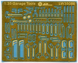 1:35 Scale Mechanic Tools Connectionless Photoetch, 5X4 cm fret 1pc Packing