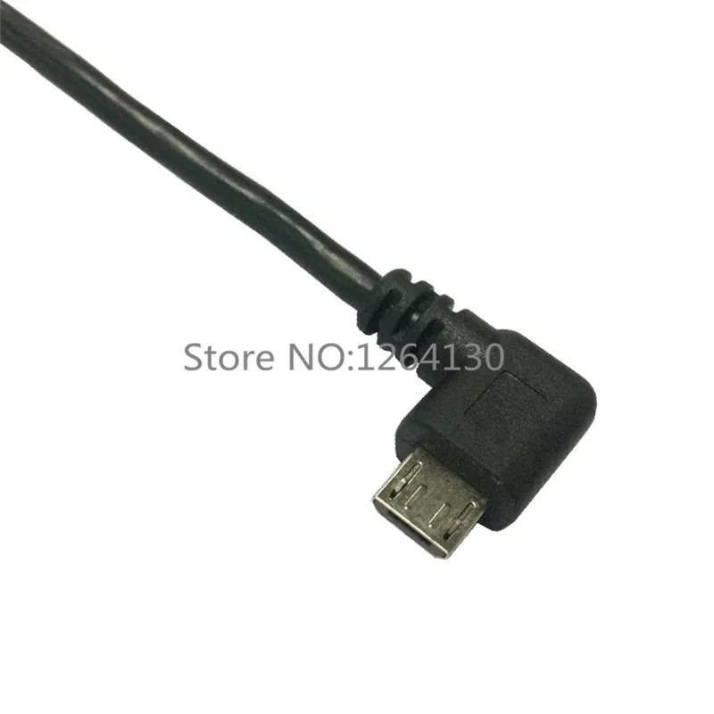0.25M 90 Degrees Micro USB Male to Female USB Cable Extend Converter Adapter