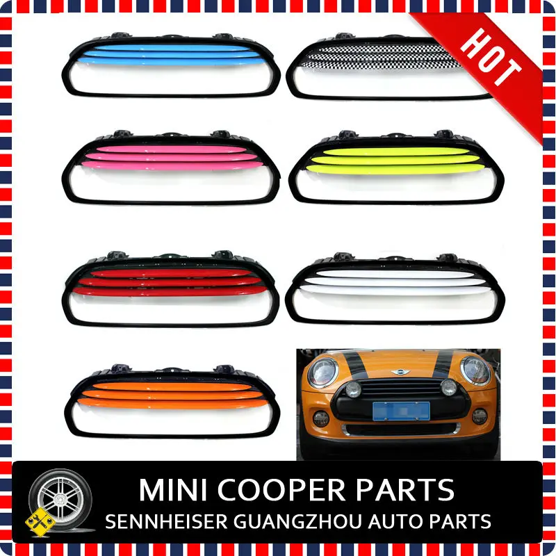 Brand New ABS Plastic UV Protected White Color Front Grill Surround+Front Grill trim For mini cooper F56 F55 F57 (4Pcs/set)