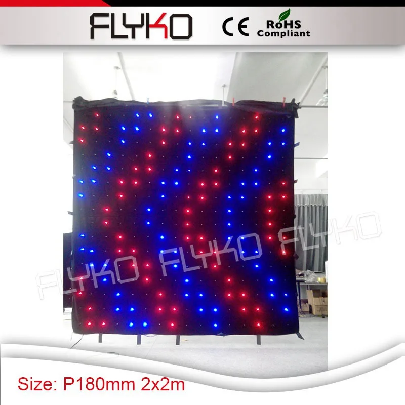 

P18 портативный мягкий гибкий ночной клуб фон led видео занавес дисплей программируемый 7ft по 7ft