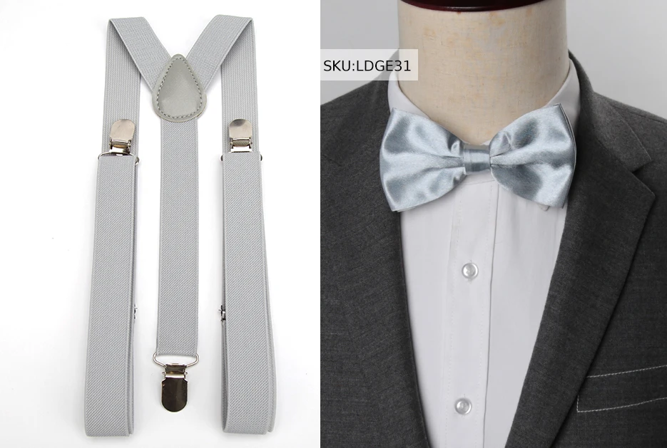 Hosenträger Fliege Set Männer Mode Suspensorio für Mann Junge Frauen Bowtie Hosenträger Hosen Tirantes Hochzeit Freizeit Hemd Bleibt – Detail 29