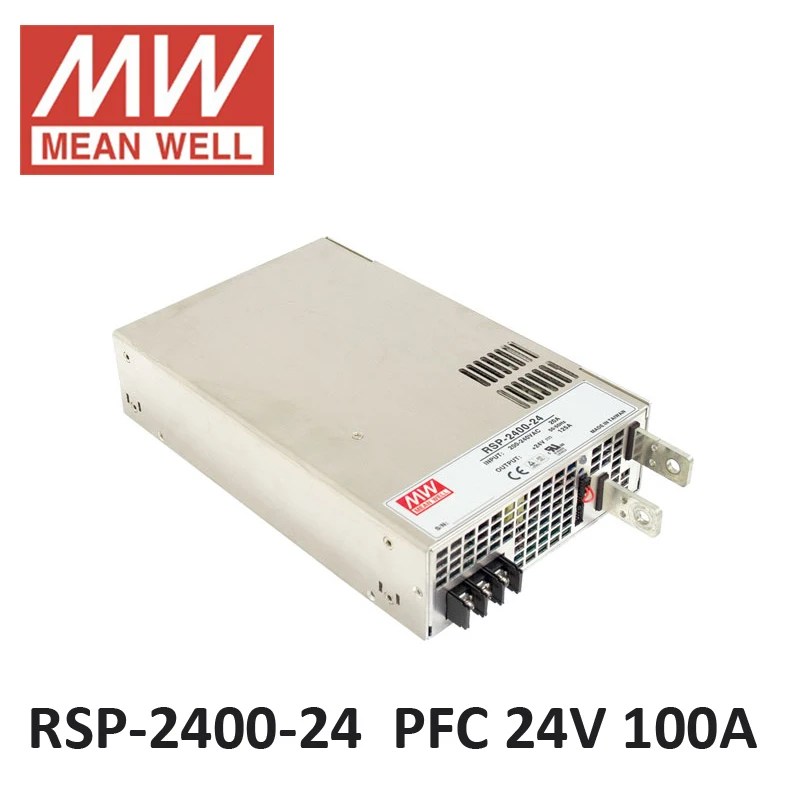 Original MEAN WELL RSP-2400W 24V 12V 48V big power supply PFC in Parallel led driver meanwell Power Supply 2400W 24V 100A UL CE