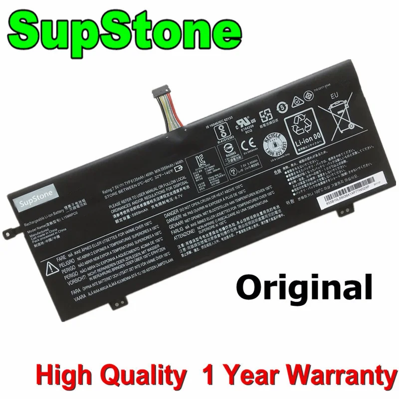 

SupStone L15M4PC0 L15M6PC0 L15L4PC0 L15S4PC0 Battery For Lenovo IdealPad 710S-13IKB 13ISK,V730-13-81AV,K22-80,Xiaoxin Air13 Pro