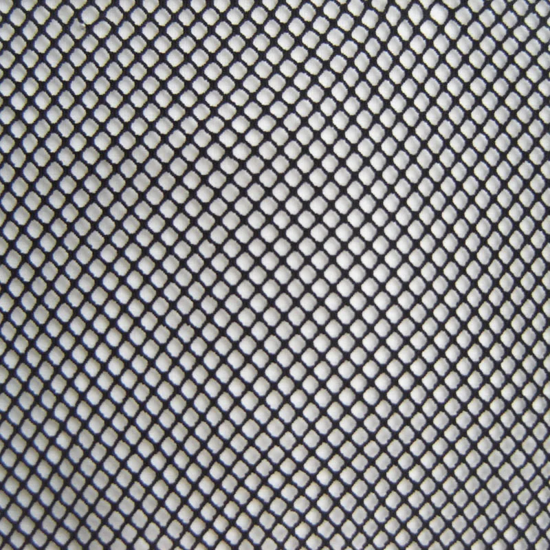 Fashion White Stretch Mesh Fabric Brit Style Spandex Polyester Plaid Black Hollow Net Fabric Sewing Cloth Tissu tecidos Hot Sale