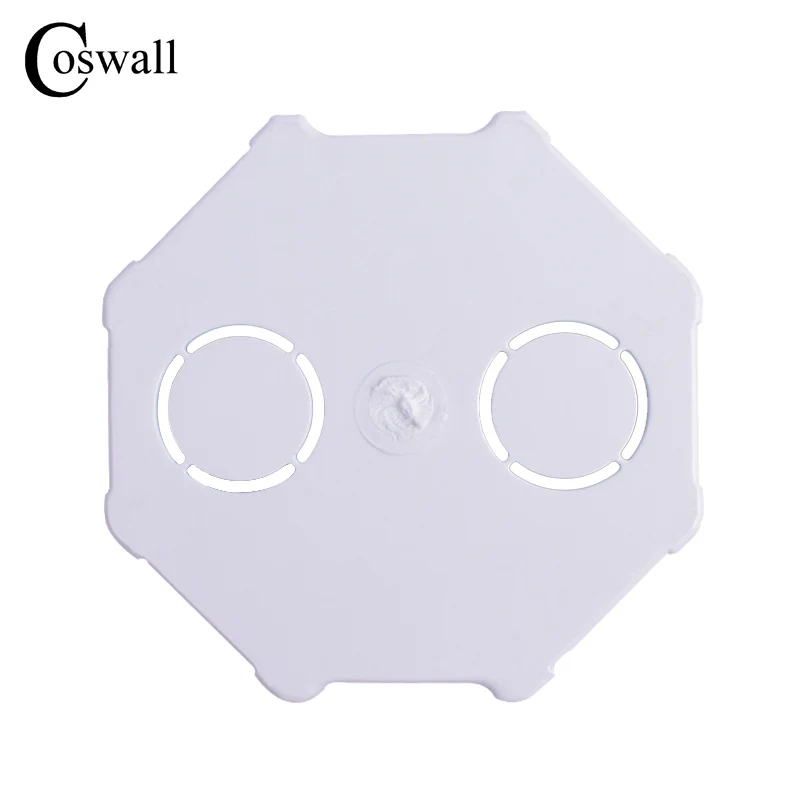 Coswall EU Standard, Wall Round Mounting Box, Internal Cassette, Wiring Box, White Back Box For EU Switch and Socket